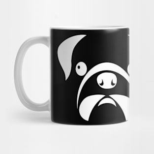 white dog head Mug